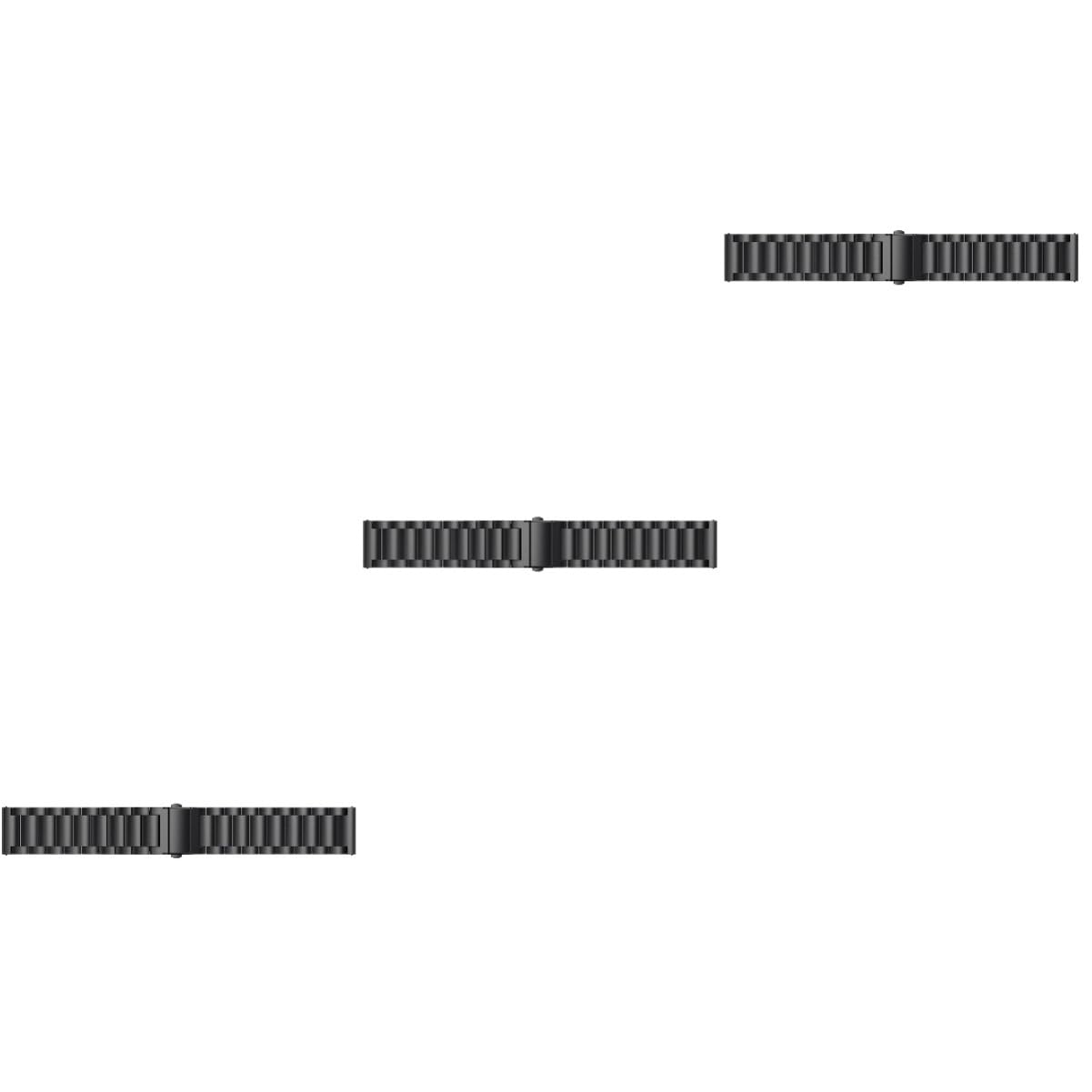 Housoutil Lot De 3 Bracelets De Rechange En Métal Pour Montre Connectée Bracelet En Acier À Trois Perles Compatible Avec La Mode Noir