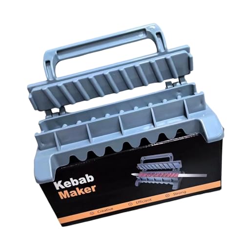Herramienta manual para hacer brochetas de carne y barbacoa, plegable, para hacer brochetas, molde duradero
