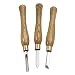 PSI Woodworking LCPM3 Lathe Penturning HSS Chisel Set, 3-Pieces