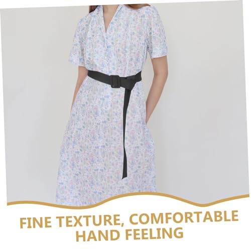 SAFIGLE Long Decorative Women Dress Belt Simple Comfortable Waist Belt for Dresses and Coats Stylish Waistband for Elegant Black Waist Accessory4