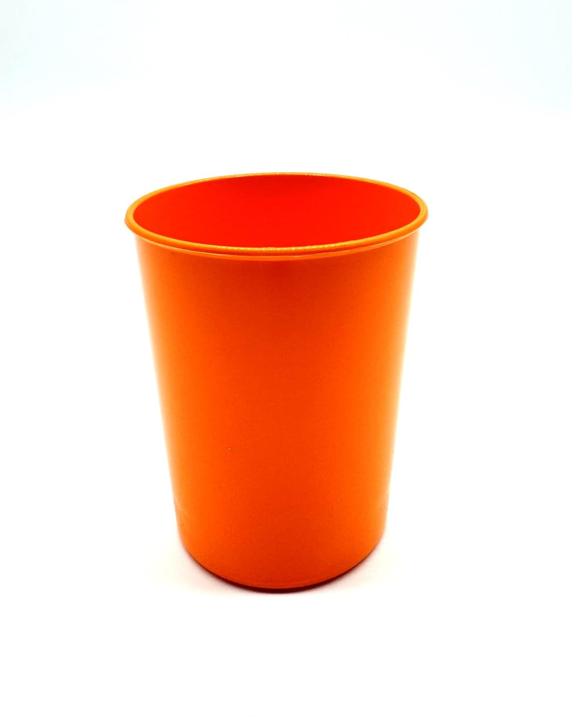 Kimmel Cup Drinking Cup Toothbrush Cup Plastic Cups Party Cups Children's Cup Classic Shatterproof Stackable Reusable Camping BBQ Picnic and Outdoor 180 ml Orange