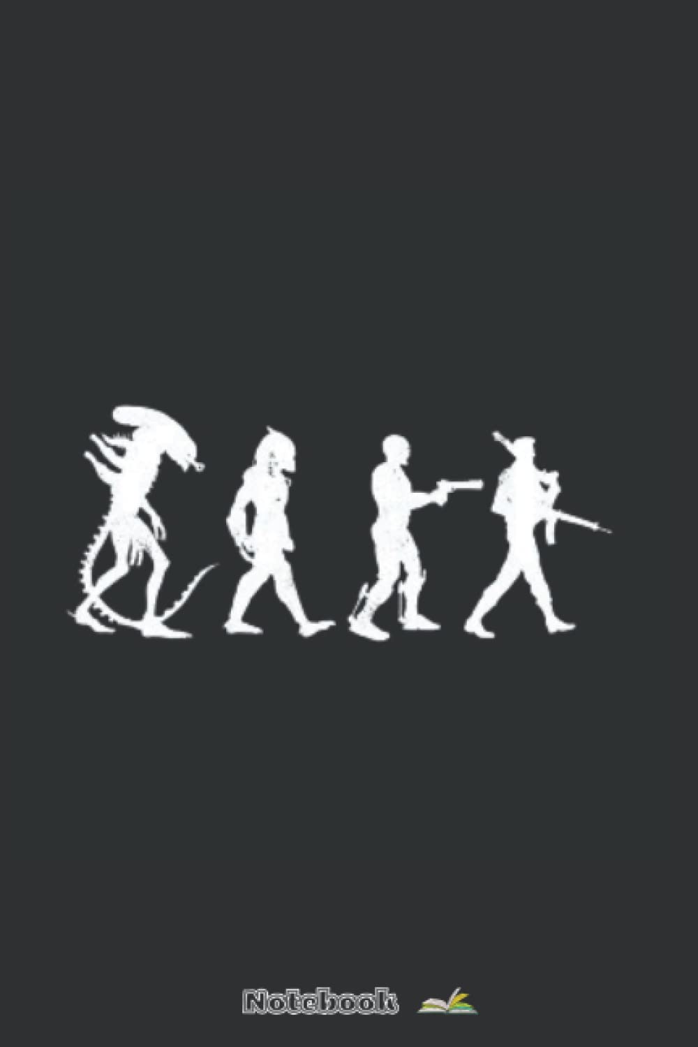 80s Sci Fi Road Cutout RF Notebook: 6x9 120 Pages, Lined College Ruled Paper, Planner, Diary, Journal, Matte Finish Cover