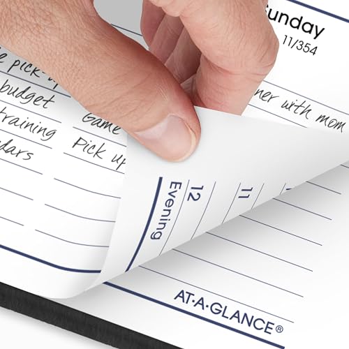 Image of AT-A-GLANCE 2026 Appointment Book Planner, Weekly, 5 inch x 8 inch, Small, DayMinder, Black (G2000026)