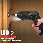 47 in 1 Electric Screwdriver Cordless Rechargeable Set 3.6V Drill 3.5N·m Max Torque Electric Rotatable Drill Screwdriver for Multi-Angle Work