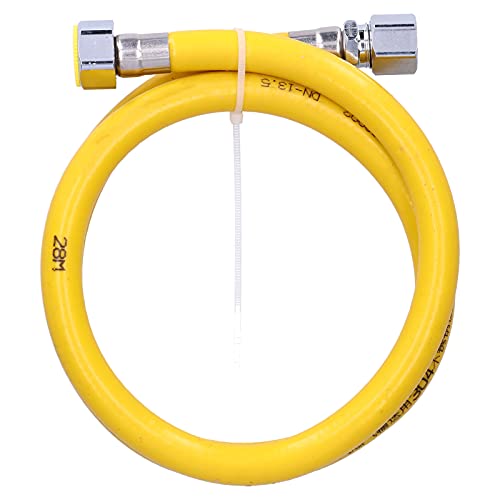 Tubo Flessibile per Gas Combustibile in Acciaio Inossidabile 304 con Raccordi per Cucina Domestica (Interfaccia Dente Interno da 1 m+Presa)