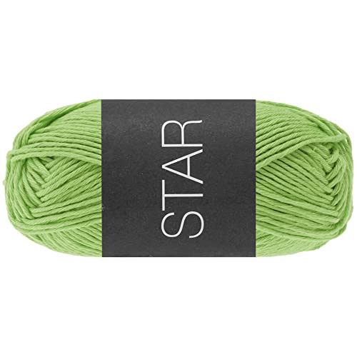 LANA GROSSA Star | Topflappen-Baumwolle | Handstrickgarn aus 100% Baumwolle | 50g Wolle zum Stricken & Häkeln | 90m Garn FB89