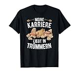 Meine Karriere liegt in Trümmern. Du bist kaum mit dem Archäologie Studium fertig schon kannst du diesen lustigen Spruch tragen, ideales Outfit für Archäologen, egal ob Beruf oder Berufung, Ausgrabung oder Exkursion mit Schule, Hochschule, Museum oder Uni