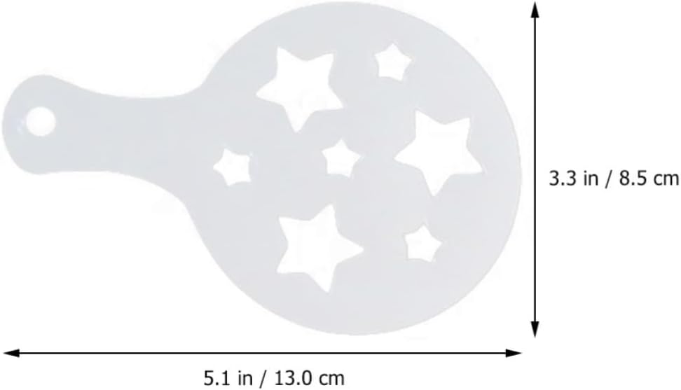 8 Pcs Christmas Themed Plastic Stencils Set for Baking