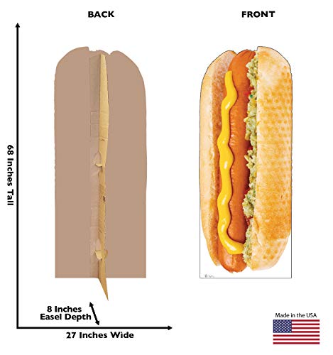 Image of Cardboard People Hot Dog Life Size Cardboard Cutout Standup