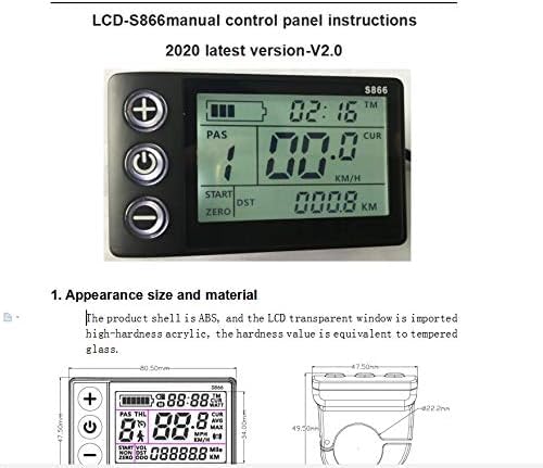 MAGT Contrôleur de Véhicule Électrique Sans Balai 36V-48V - Contrôleur en Aluminium À Onde Sinusoïdale - Panneau D'affichage LCD Étanche pour Vélo et Scooter – vue 8