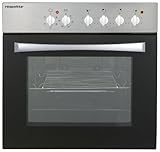 respekta Einbau-Herdset Edelstahl Typ / Modell: BASIC SET AN, (HxBxT): 59,5 x 59,5 x 57 cm