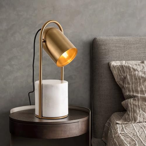 Lampe de bureau moderne en marbre scandinave chic culot E26 - 4