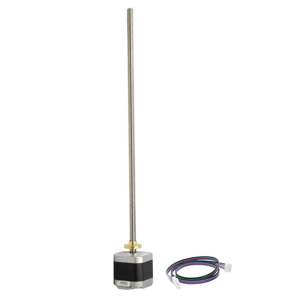 REES52 NEMA 17 Stepper Motor with Integrated 300mm T8 Lead Screw for RepRap Prusa i3 3D Printers Z Axis or CNC Machine (B084MF3399) Amazon Price History, Amazon Price Tracker