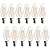 GvvooHome E12 Candelabra Bulb 40 watt, E12 LED Bulb Non-Dimmable Chandelier Light Bulbs, B10 Candle Light Bulbs 2700K Soft White, 90+CRI, 400LM, Cear Glass, 12 Pack