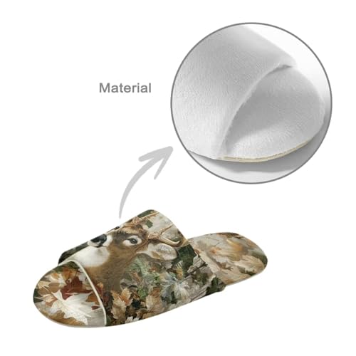 Warm House Slippers for Women Fuzzy Slippers with Flannel Sole Lightweight Open-toe House Shoes Indoor Bedroom Shoes4