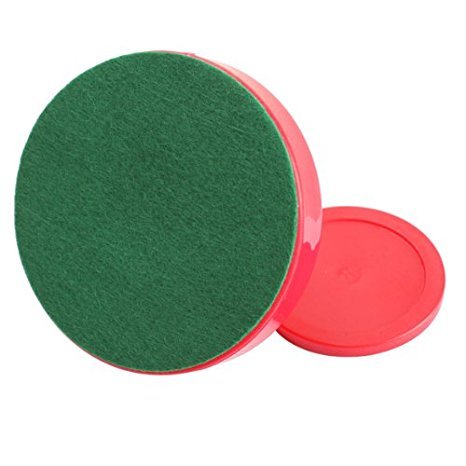 Set Poussoirs Et Palets Hockey Air – 2 Poussoirs, 2 Palets Feutre, 4 Disques – Bleu – Accessoires Table Hockey