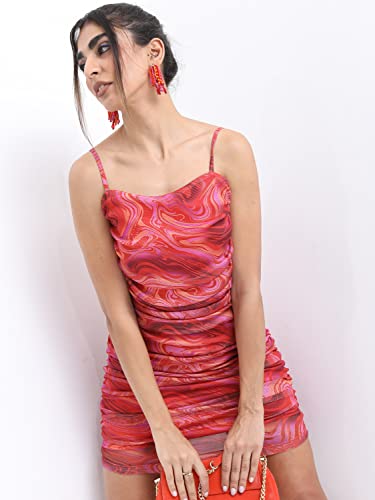 Image of Ketch Women's Fit and Flare Full Length Regular Fit Printed Full Sleeve Dress