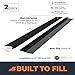 SEVCHY Silicone Stove Gap Covers (2 pack), Oven Gap Filler, Heat Resistant Stove Gap Filler, Seal Gap between Stovetop and Counter, Easy Clean (21 inch, Black)