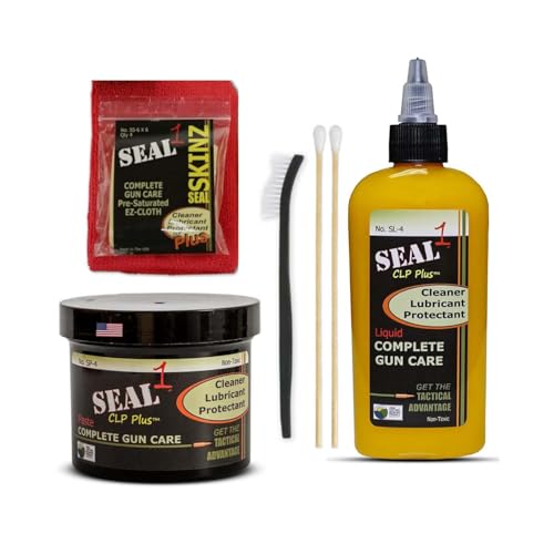 Universal Gun Care Kit – Includes CLP Cleaning Liquid, Bore Paste & Pre-Saturated Patches for Rust Prevention - 4oz