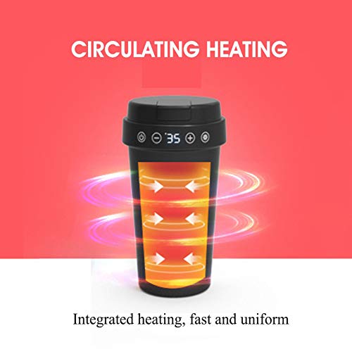 Tetera eléctrica acero inoxidable 350ml 12V con display LCD miniatura 3