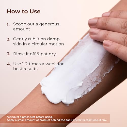 Image of Naturali Radiant Glow Body Scrub With Rice & Coconut | Improves Skin Texture | Smoothens & Softens Skin | Paraben & Mineral Oil Free | 200g