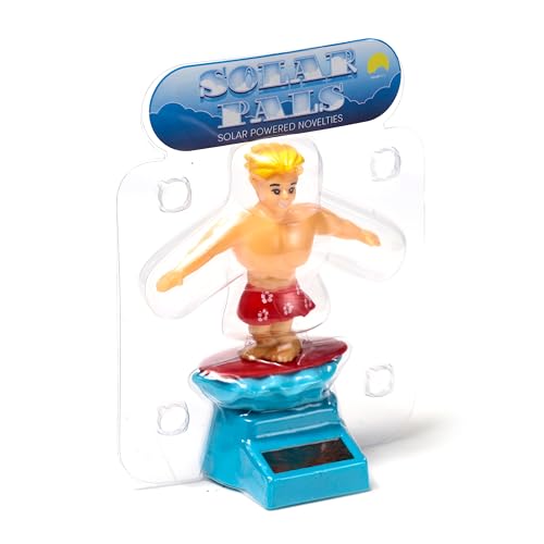 Puckator Solar Pal: Solarfigurine ’Surfer Dude’, Erwachsene & Kinder ab 3 Jahren, Unisex, Erneuerbare Energien, Dekoration, Kreativität & Spaß