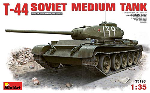 MiniArt MIN35193 Modellbausatz T 44 Soviet Medium Tank Model Kit, Various