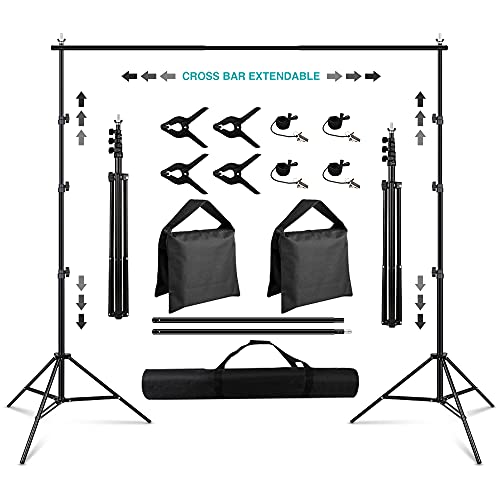 Présentation du produit : Support de toile de fond réglable pour studio photo et vidéo