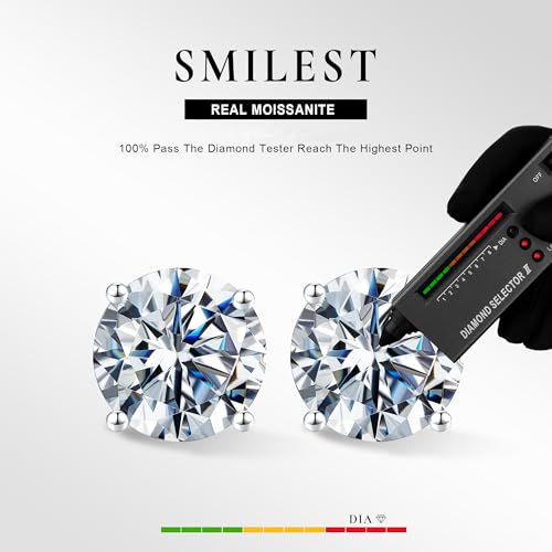 Boucles d'oreilles moissanite avec fermoir à vis pour ne plus jamais perdre vos bijoux - 3
