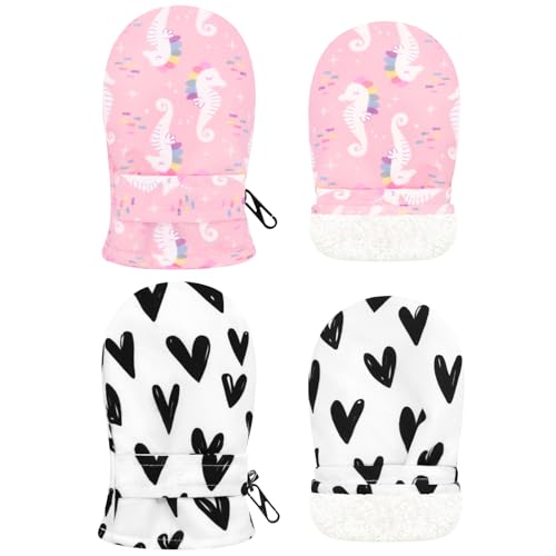 Image of Sarfel Toddler Mittens Waterproof Winter Gloves Snow Gloves Kids Baby Winter Mittens for Girls Boys