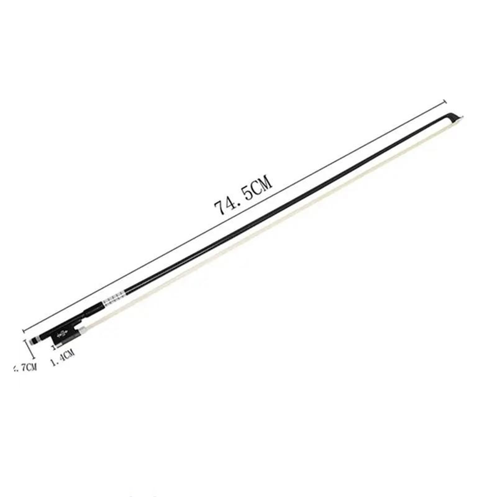 Professioneller Geigenbogen Violinbogen 4/4 Verbundkohlenstofffaser Silber Musikinstrument Zubehör
