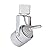 KING SHA White GU10 Line Voltage Track Lighting Head (Bulb NOT Included) Compatible H Type 3-Wire Single Circuit Track Systems,ETL-Listed