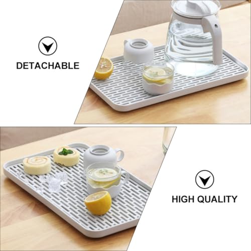 Bandeja escurridor de plástico PP de doble capa desmontable para vasos 7
