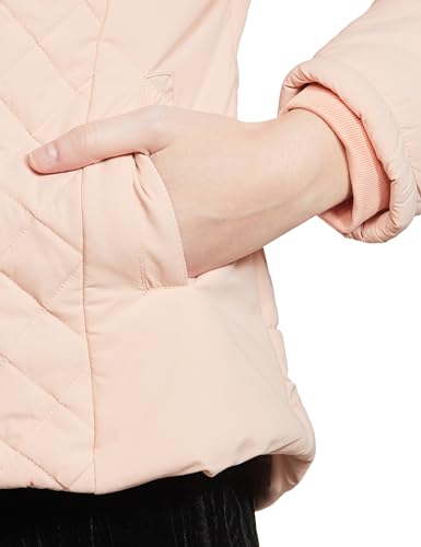 Image of Qube By Fort Collins Women's Regular Fit Bomber Jacket with Detachable Hood - Stylish & Comfortable Winter Wear |Material: Polyester