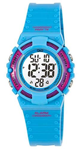 Q&Q Digital Black Dial Childrens Watch - M138J005Y