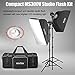 Godox 2pcs MS300V 600W Studio Strobe Flash Light Kit,2.4G Bowens Mount Lighting Flash GN58 5800K with AT-16 Trigger,Light Stands,Softboxes,Umbrella,Reflector,Carry Bag for Portrait Product Photography