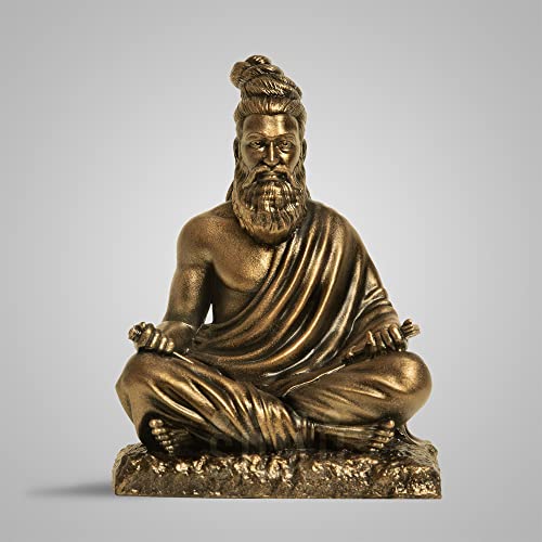 Image of SILAII Thiruvalluvar Sculpture - 5 Inch, Antique Bronze Colour