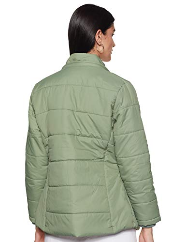 Image of Qube By Fort Collins Women's Medium-Length Bomber Jacket with Detachable Hood - Stylish Winterwear for All-Day Comfort