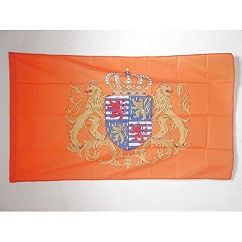 AZ FLAG, Grand Ducal Standard of Luxembourg Flag, 3x5 Ft, Grand Duchy of Luxembourg Banner with Sleeve, 100% Polyester