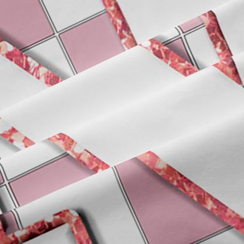 Image of Erosebridal Pink Initial N Window Drapes Kawaii Plaid Checkered Blackout Curtains 38 inchWx54 inchL Cute Personalized Monogram Curtains for Kids Girls Bedroom,Fashion Grids Gingham Window Treatments 2 Panels