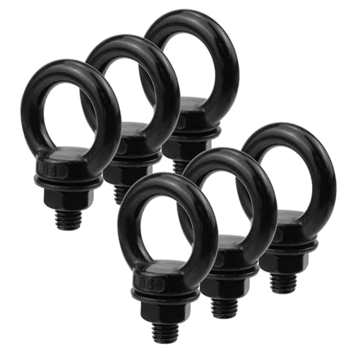 Image of Antrader Eye Bolts with Nuts,M8 Stainless Steel Machinery Shoulder Lifting Eye Bolt Lifting Shoulder Eye Bolts Lifting Ring Threaded Eyebolts with Washers and Nuts Set of 6