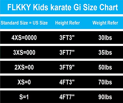 Flkky Karate Gi For Kids With Belt Lightweight Student Karate Uniform Martial Arts Sports Karate Suits(Size0000-1) (1) #TOP5