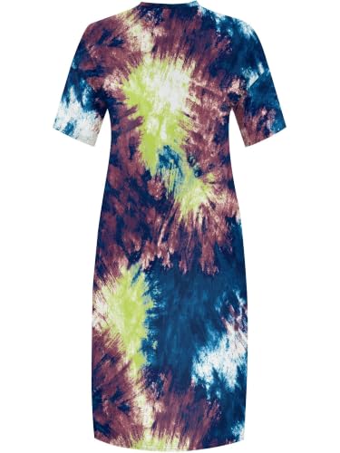 Image of PinkPatty Women's Plus Size Short Sleeve Maxi Dress Casual Loose V Neck Long Dress with Pockets