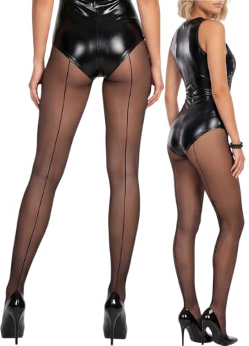 Image of ToBeInStyle Women's Timeless Backseam Pantyhose