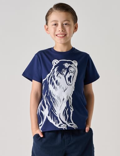 Image of LAPASA Boys & Girls Cotton Graphic T-Shirts 4 Pack Tees for 3T-13Y Kids K01 | Ribbed Crewneck & Short Sleeve Undershirts for Toddlers and Teens. Soft, Breathable, Ideal for School & Daily Wear