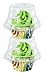 Katgely Individual Cupcake Container (Pack of 100) - Single Compartment Cupcake Carrier Holder Box - Stackable - Deep Dome - Clear Plastic - BPA-Free