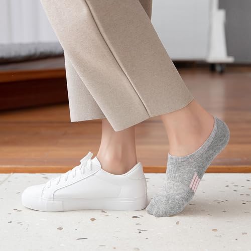 Image of Gonii Womens No Show Socks Athletic Ankle Socks Cushioned Running Low Cut