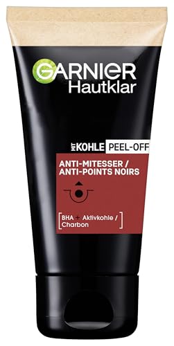 Garnier Peel-Off Masque anti-points noirs pour peau radieuse avec acide salicylique et charbon de bois clair