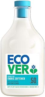 Ecover Fabric Softener Rose & Bergamot, 50 Wash, 1.5 l (Pack of 1)