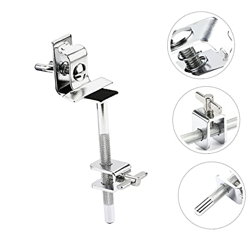 Clip sencillo para cowbell con extensión, abrazadera duradera para batería para instrumentos de percusión, fácil de instalar, soporte multifunción para bombo, manufactura fina para uso práctico miniatura 3